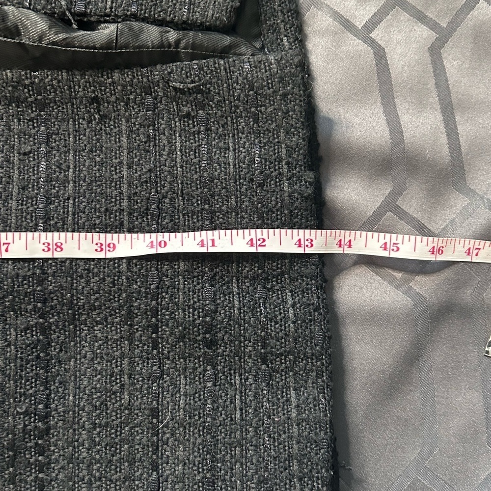 Zara Tweed Military Button Down Jacket Black Size Small - Picture 8 of 12